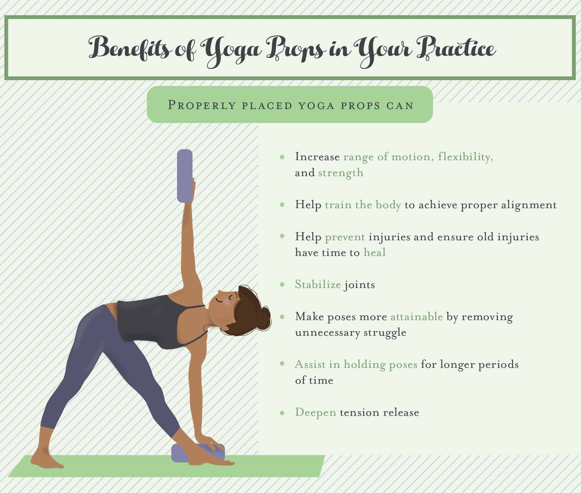 how to use yoga props - blocks, straps, bolsters, wheels - YOGI TIMES