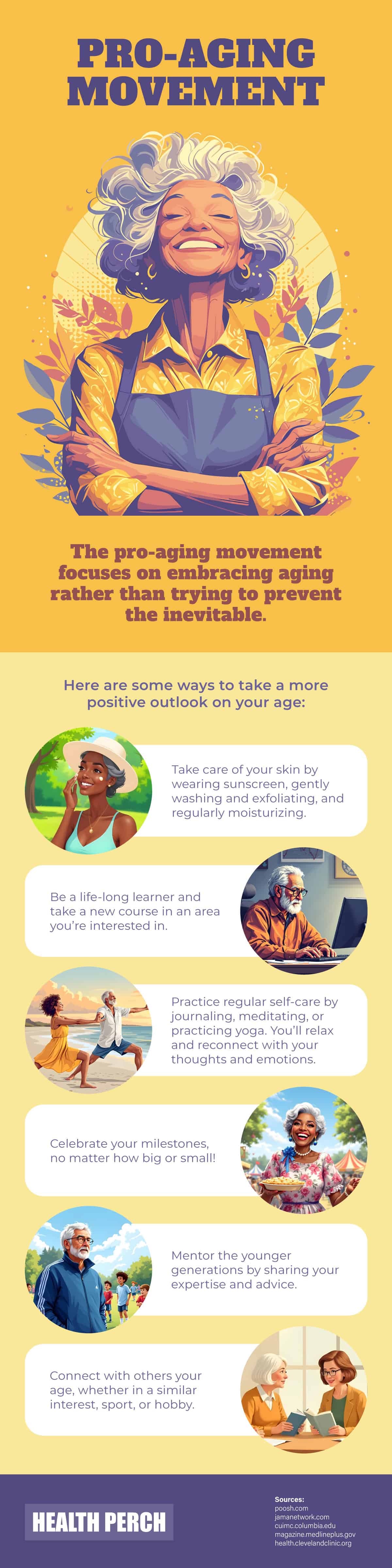 Pro-Aging Movement Infographic