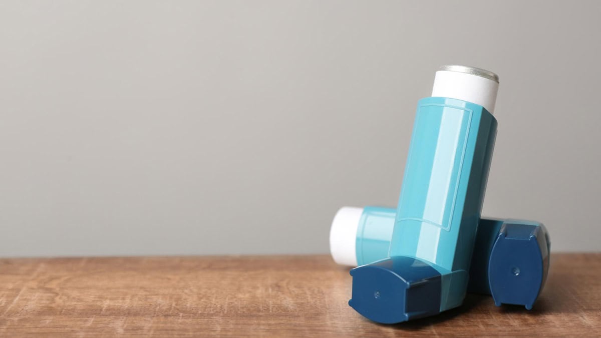 Inhalers on a table