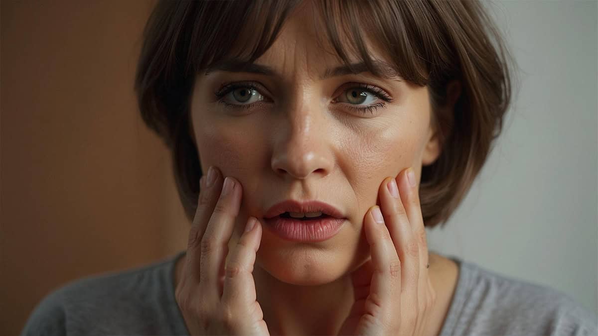 Closeup of a women's face